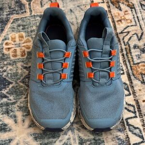 On Running Kids Sneakers in Blue and Orange